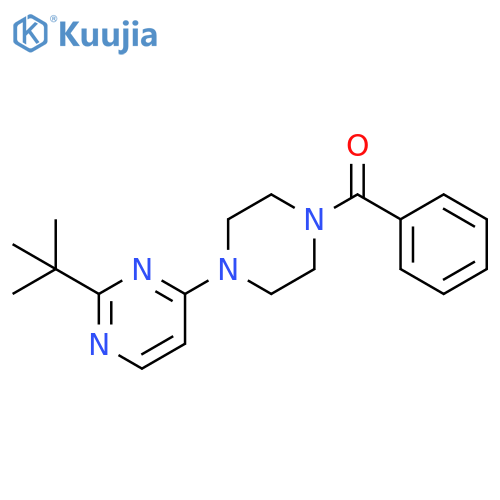 4-(4-benzoylpiperazin-1-yl)-2-tert-butylpyrimidine structure