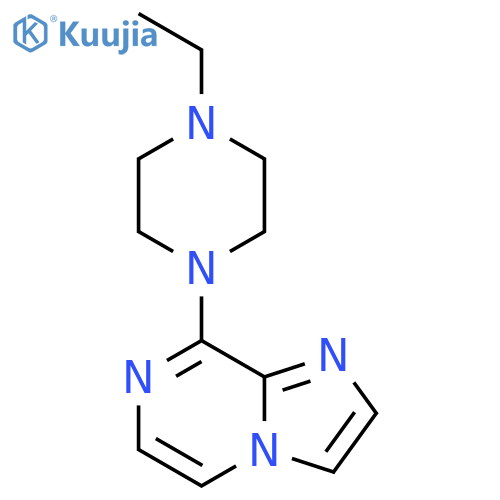 1-ethyl-4-{imidazo[1,2-a]pyrazin-8-yl}piperazine structure