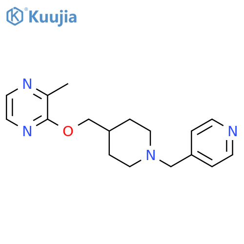 2-methyl-3-({1-[(pyridin-4-yl)methyl]piperidin-4-yl}methoxy)pyrazine structure