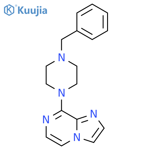 1-benzyl-4-{imidazo[1,2-a]pyrazin-8-yl}piperazine structure