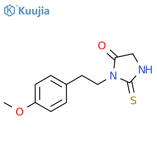 3-2-(4-methoxyphenyl)ethyl-2-sulfanylideneimidazolidin-4-one structure