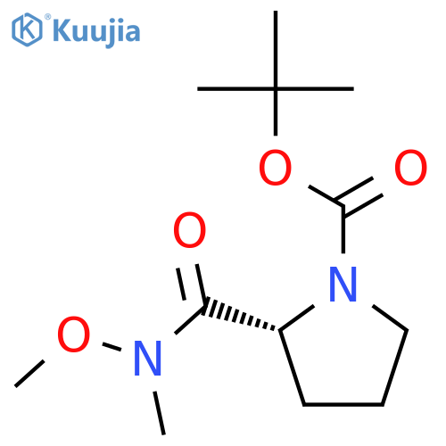 (R)-1-Boc-2-[Methoxy(Methyl)carbaMoyl]pyrrolidine structure