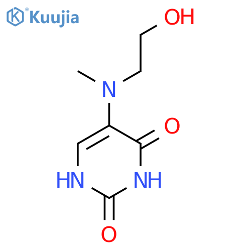 5-(2-hydroxyethyl)(methyl)amino-1,2,3,4-tetrahydropyrimidine-2,4-dione structure