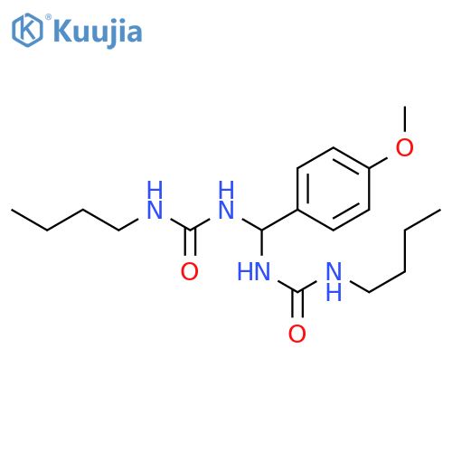 Urea, N,N''-[(4-methoxyphenyl)methylene]bis[N'-butyl- structure