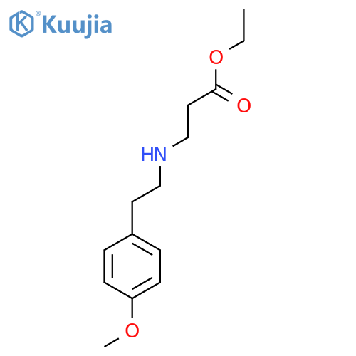 Ethyl 3-{[2-(4-methoxyphenyl)ethyl]amino}propanoate structure
