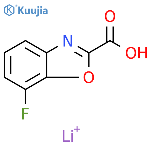 Lithium 7-fluorobenzo[d]oxazole-2-carboxylate structure