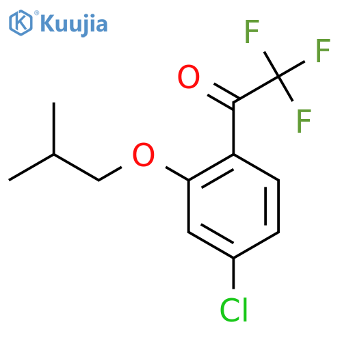 1-(4-Chloro-2-isobutoxyphenyl)-2,2,2-trifluoroethanone structure