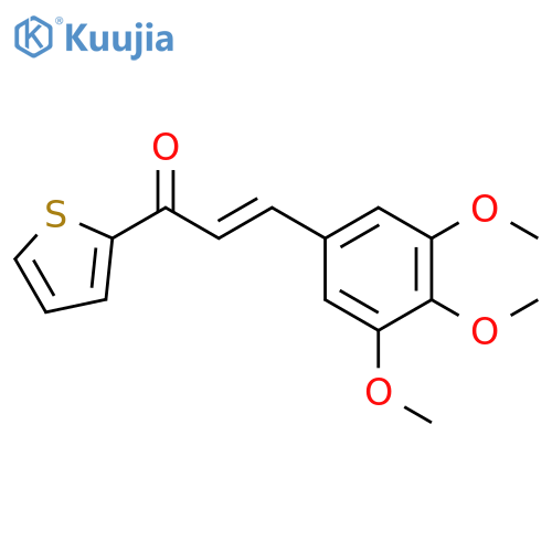 (2E)-1-(thiophen-2-yl)-3-(3,4,5-trimethoxyphenyl)prop-2-en-1-one structure