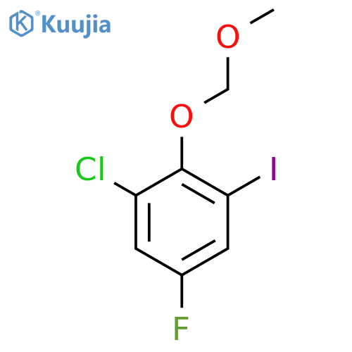 1-Chloro-5-fluoro-3-iodo-2-(methoxymethoxy)benZene structure