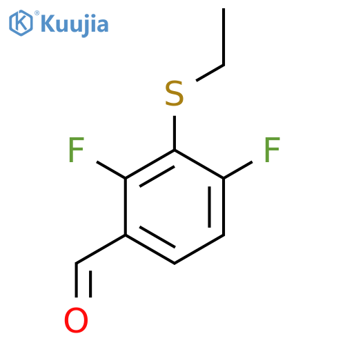 3-(Ethylthio)-2,4-difluorobenZaldehyde structure