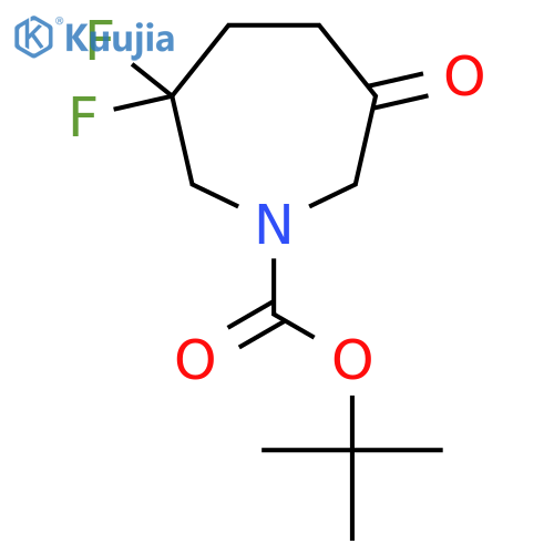 Tert-butyl 3,3-difluoro-6-oxo-azepane-1-carboxylate structure