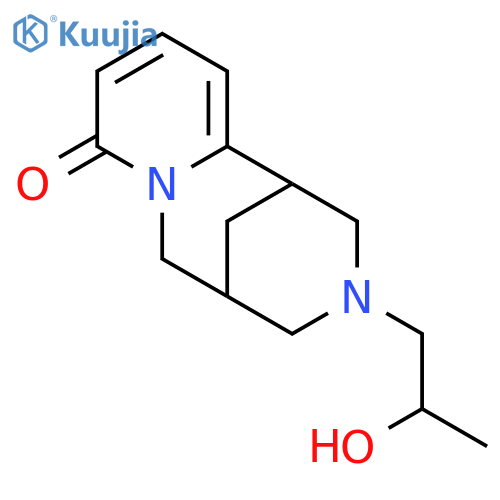 1,5-Methano-8H-pyrido[1,2-a][1,5]diazocin-8-one,1,2,3,4,5,6-hexahydro-3-(2-hydroxypropyl)- structure