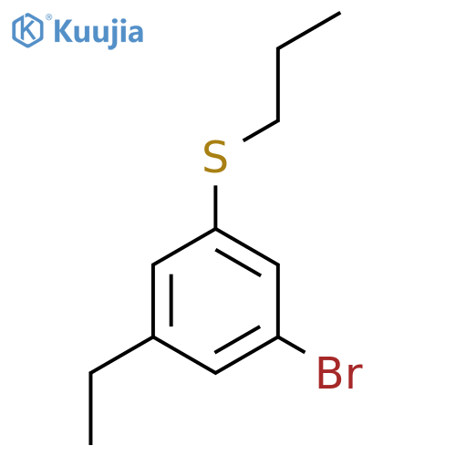 (3-Bromo-5-ethylphenyl)(propyl)sulfane structure