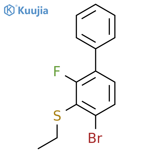 (4-Bromo-2-fluoro-[1,1'-biphenyl]-3-yl)(ethyl)sulfane structure