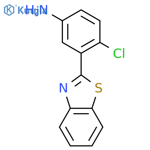Benzenamine,3-(2-benzothiazolyl)-4-chloro- structure