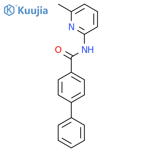 N-(6-methylpyridin-2-yl)-1,1'-biphenyl-4-carboxamide structure