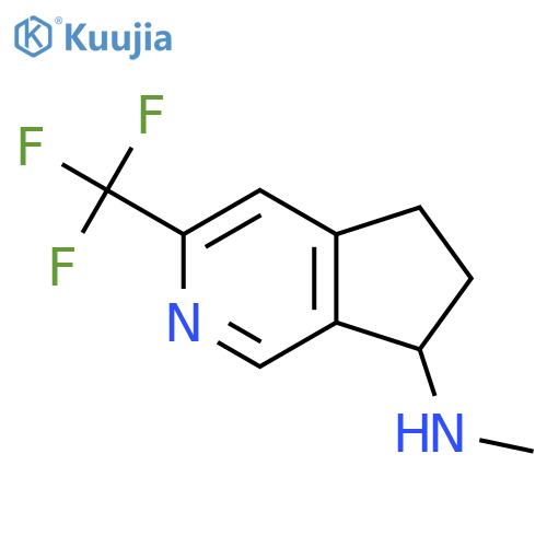 N-Methyl-3-(trifluoromethyl)-6,7-dihydro-5H-cyclopenta[C]pyridin-7-amine structure