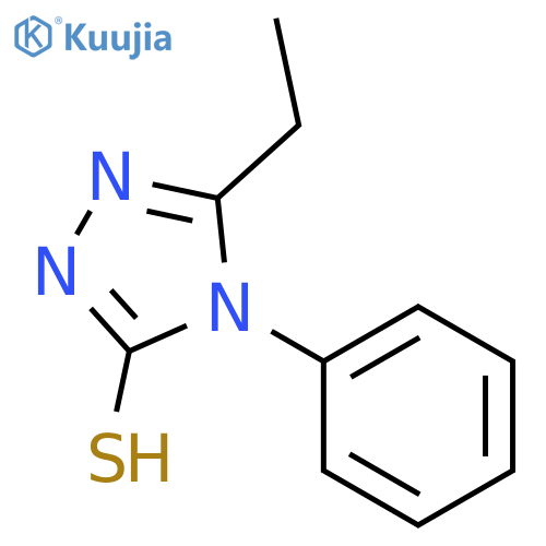 5-Ethyl-4-phenyl-4H-1,2,4-triazole-3-thiol structure