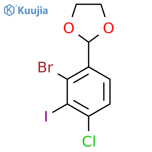 2-(2-Bromo-4-chloro-3-iodophenyl)-1,3-dioxolane structure