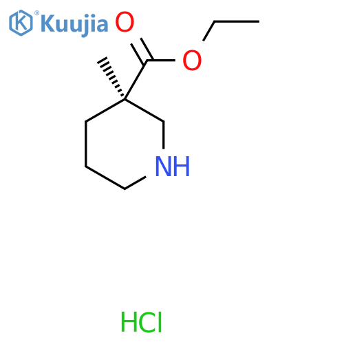 (R)-3-Methyl-piperidine-3-carboxylic acid ethyl ester hydrochloride structure