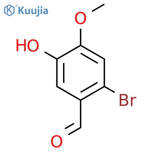 2-Bromo-5-hydroxy-4-methoxybenzaldehyde structure