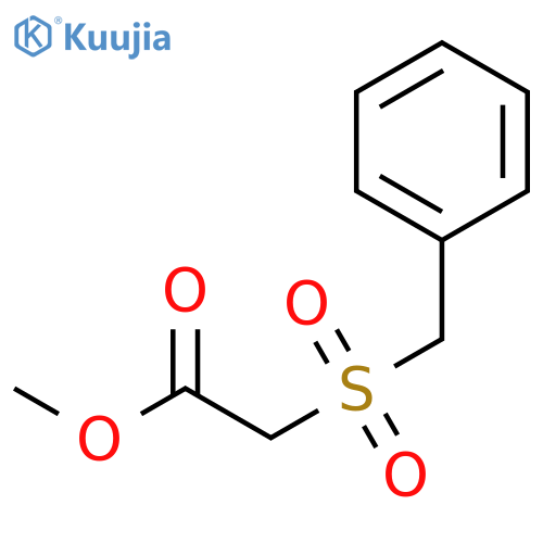 Acetic acid, [(phenylmethyl)sulfonyl]-, methyl ester structure