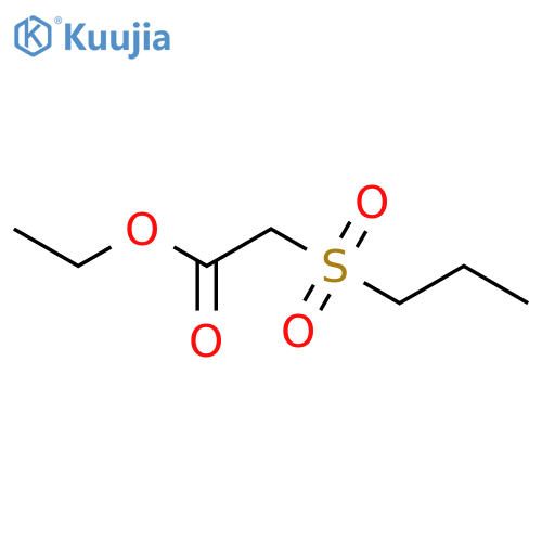 Acetic acid, (propylsulfonyl)-, ethyl ester structure