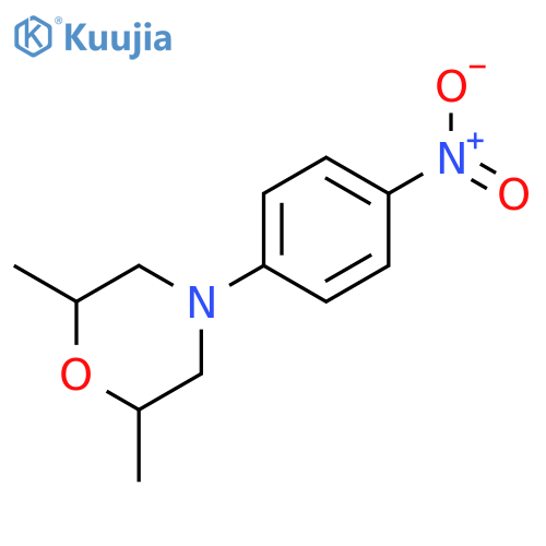 2,6-Dimethyl-4-(4-nitrophenyl)morpholine structure