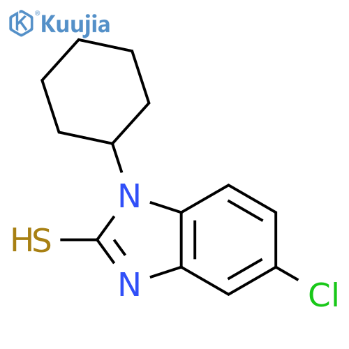 5-Chloro-1-cyclohexyl-1H-benzimidazole-2-thiol structure