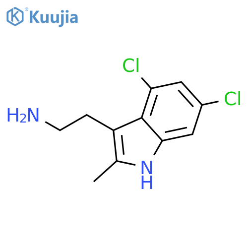2-(4,6-Dichloro-2-methyl-1H-indol-3-yl)ethanamine structure