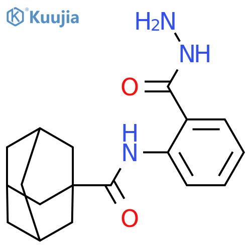 N-[2-(hydrazinecarbonyl)phenyl]adamantane-1-carboxamide structure