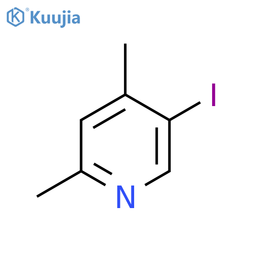Pyridine, 5-iodo-2,4-dimethyl- structure
