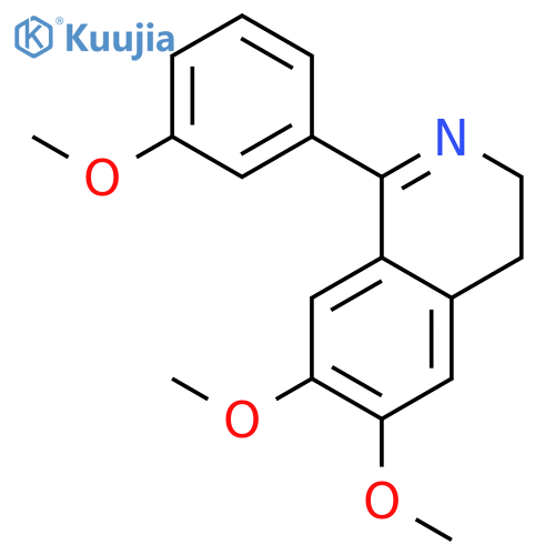 Isoquinoline, 3,4-dihydro-6,7-dimethoxy-1-(3-methoxyphenyl)- structure