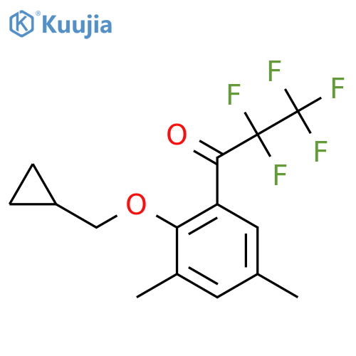 1-(2-(Cyclopropylmethoxy)-3,5-dimethylphenyl)-2,2,3,3,3-pentafluoropropan-1-one structure
