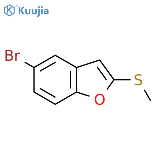 5-Bromo-2-(methylthio)benZofuran structure