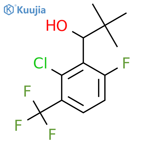 1-(2-Chloro-6-fluoro-3-(trifluoromethyl)phenyl)-2,2-dimethylpropan-1-ol structure