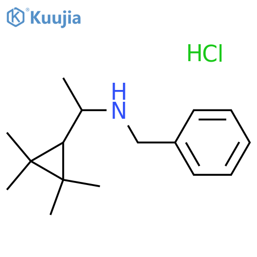benzyl1-(2,2,3,3-tetramethylcyclopropyl)ethylamine hydrochloride structure