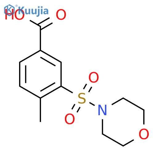 4-METHYL-3-(MORPHOLINE-4-SULFONYL)BENZOIC ACID structure