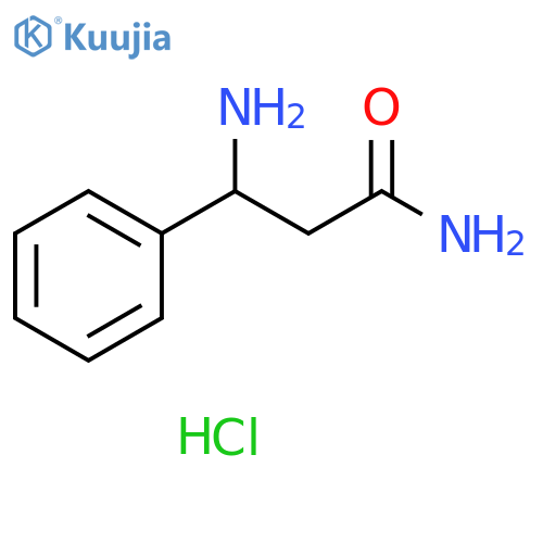 3-amino-3-phenylpropanamide hydrochloride structure