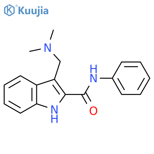 3-[(Dimethylamino)methyl]-N-phenyl-1H-indole-2-carboxamide structure