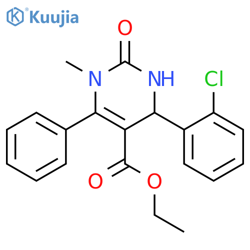 ethyl 4-(2-chlorophenyl)-1-methyl-2-oxo-6-phenyl-1,2,3,4-tetrahydropyrimidine-5-carboxylate structure