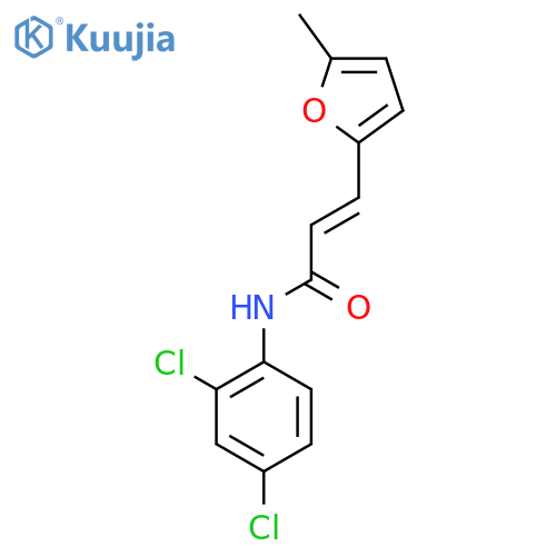 (2E)-N-(2,4-dichlorophenyl)-3-(5-methylfuran-2-yl)prop-2-enamide structure