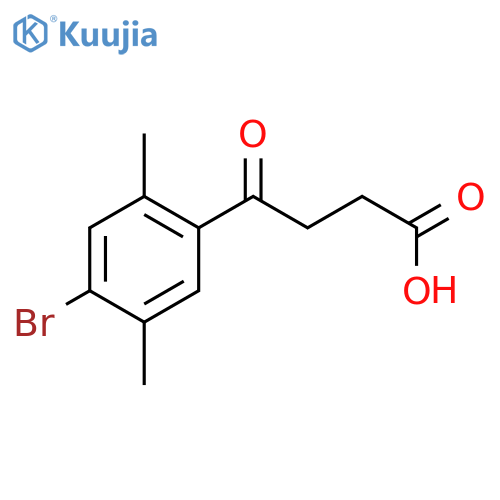4-(4-Bromo-2,5-dimethylphenyl)-4-oxobutanoic acid structure