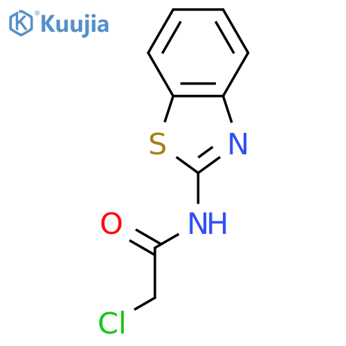 N-(1,3-benzothiazol-2-yl)-2-chloroacetamide structure