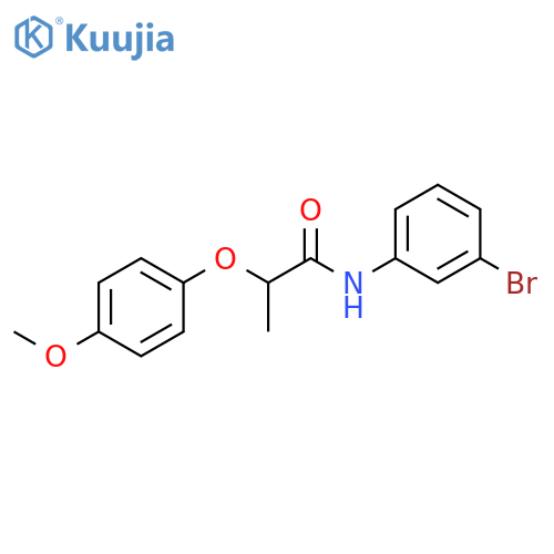 N-(3-Bromophenyl)-2-(4-methoxyphenoxy)propanamide structure