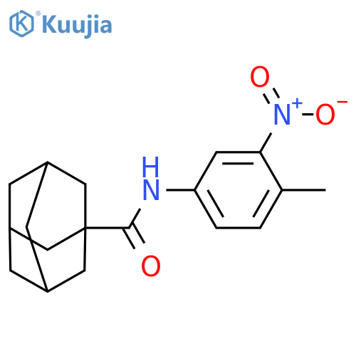 N-(4-methyl-3-nitrophenyl)adamantane-1-carboxamide structure
