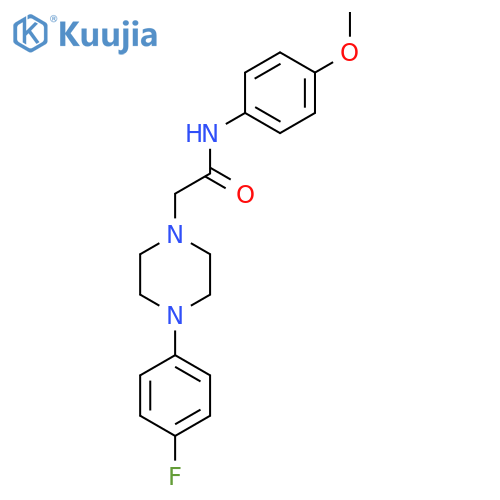 2-[4-(4-Fluorophenyl)piperazin-1-yl]-N-(4-methoxyphenyl)acetamide structure