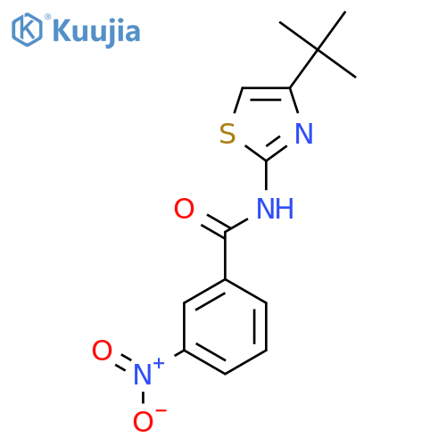 N-(4-tert-butyl-1,3-thiazol-2-yl)-3-nitrobenzamide structure