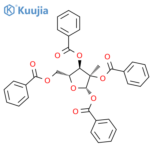 D-Ribofuranose,2-C-methyl-, 1,2,3,5-tetrabenzoate structure