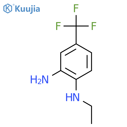 N1-ethyl-4-(trifluoromethyl)benzene-1,2-diamine structure